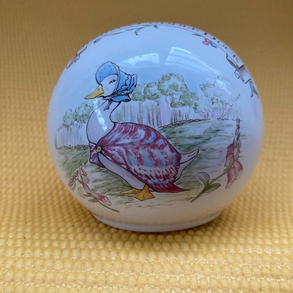 Royal Albert Money Ball “Bank” Jemima Puddle Duck Beatrix Potter England 1986 - Picture 1 of 8